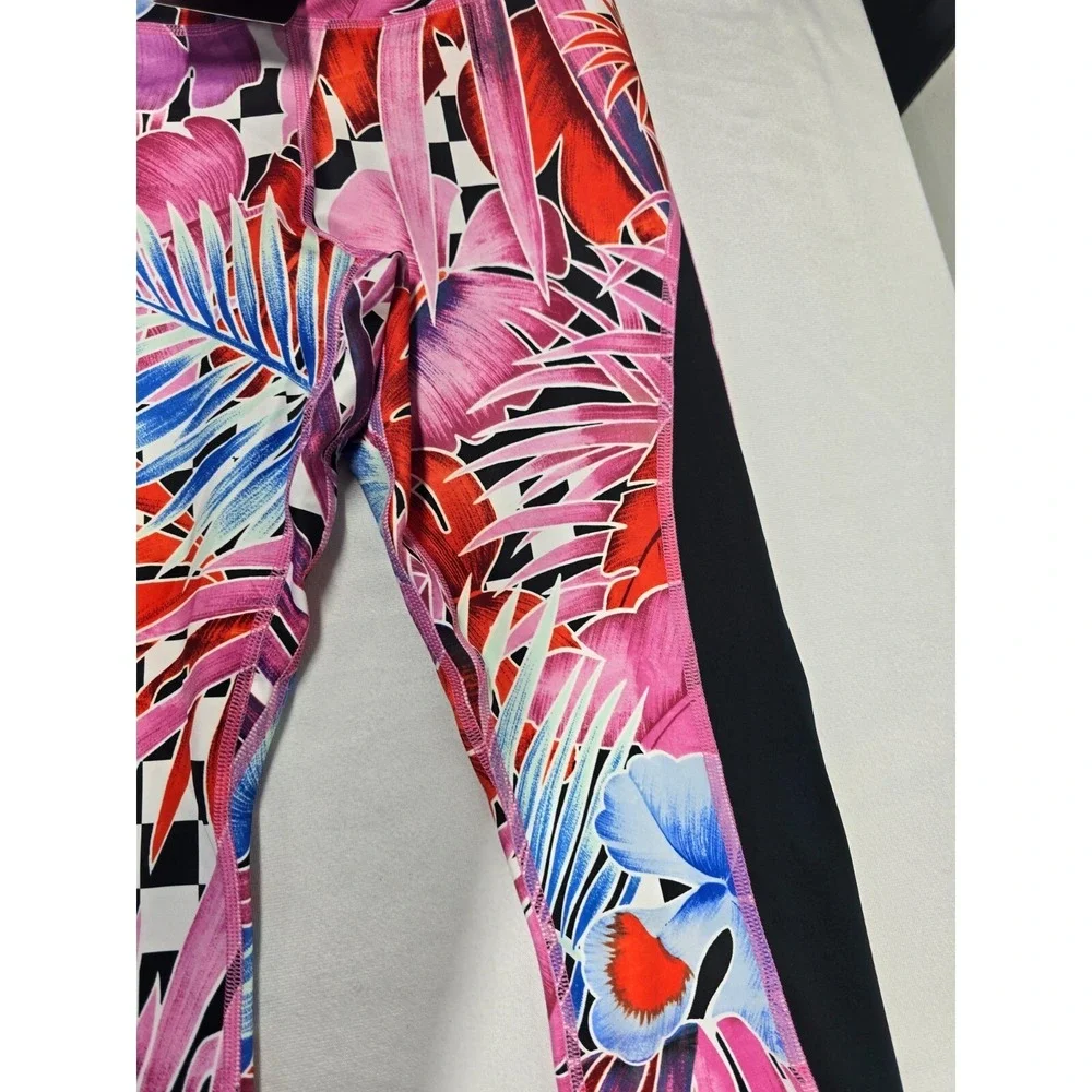 Nike Women's One Dri-FIT Cropped Printed Leggings Fuchsia Size XS CD9729-686 New